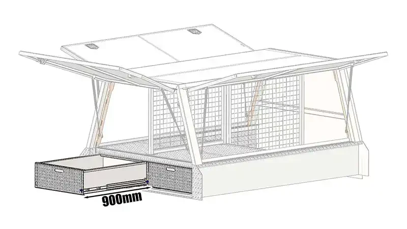 900mm Rear slide draw #5