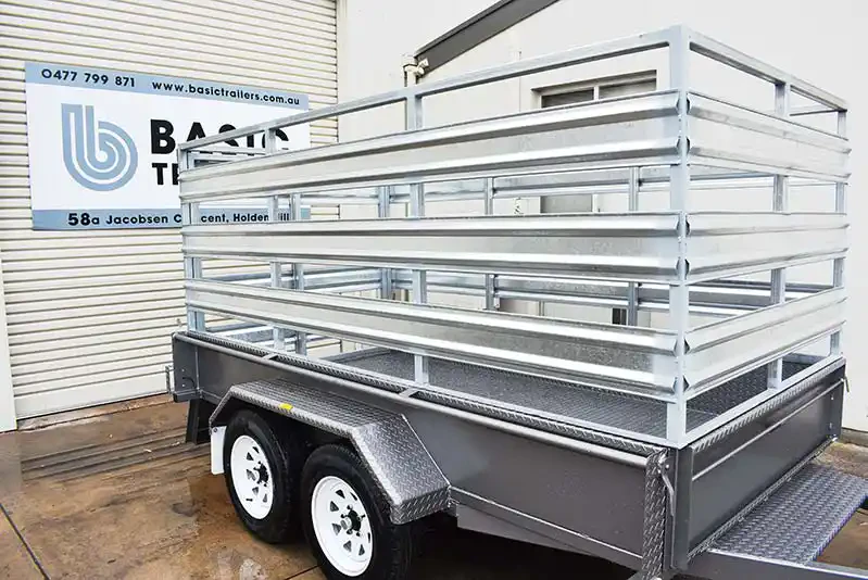 Trailer for Sale: TANDEM-WITH-STOCK-CRATE-12X5 Adelaide Trailers For Sales: TANDEM-WITH-STOCK-CRATE-12X5