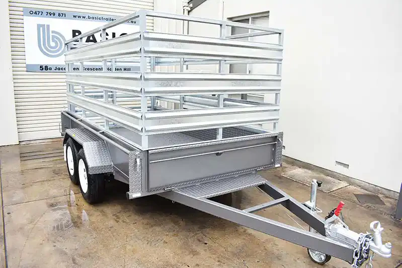 Trailer for Sale: TANDEM-WITH-STOCK-CRATE-10X6 Adelaide Trailers For Sales: TANDEM-WITH-STOCK-CRATE-10X6